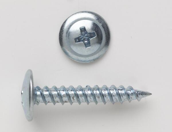 PC8X916WHPSPTSZB 8 X 9/16 MODIFIED TRUSS (WAFER) HEAD PHILLIP SHARP POINT TAPPING SCREW ZINC PLATED